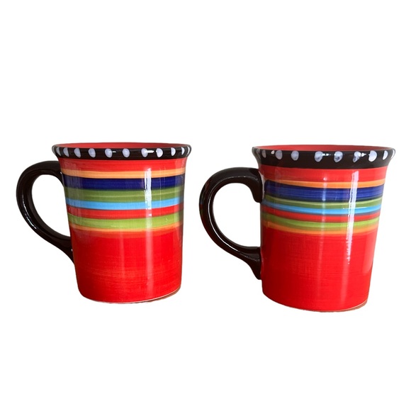 Set of 2 Gibson Elite Pueblo Springs Coffee Mugs Tea Cups, Microwavable Safe - Picture 2 of 5